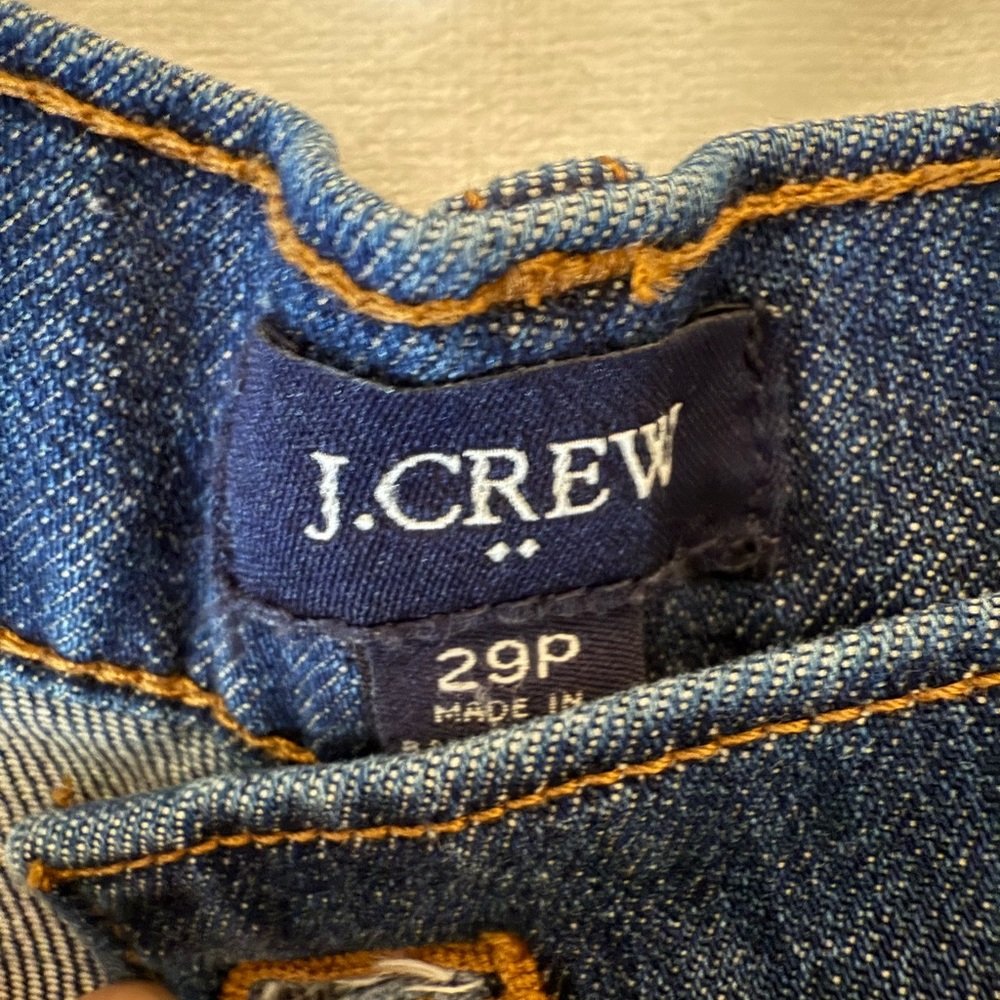J. Crew Dark Blue Wide Leg Jeans - Picture 3 of 3
